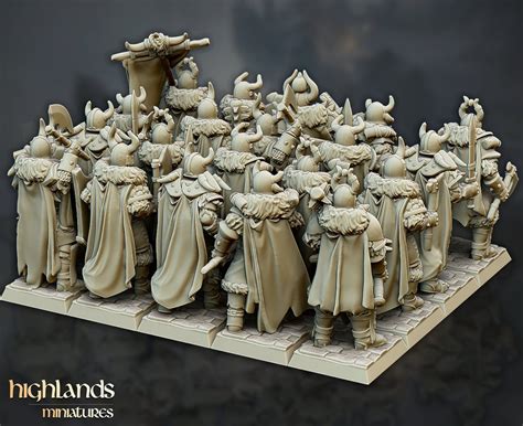 Highland miniatures - Access to the Welcome Pack. (20+ miniatures and painting guides) 50% off for my MyMiniFactory store. Every models will have the presupported stl and the Lychee file I used. The welcome pack include 20+ miniatures supported and a large set of bases. Being Storyteller or Merchant give you access to it instantly.